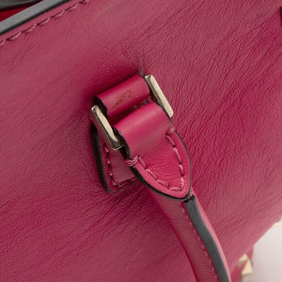 Valentino Calfskin Rockstud Double Handle Medium Tote - Picture 16 of 16